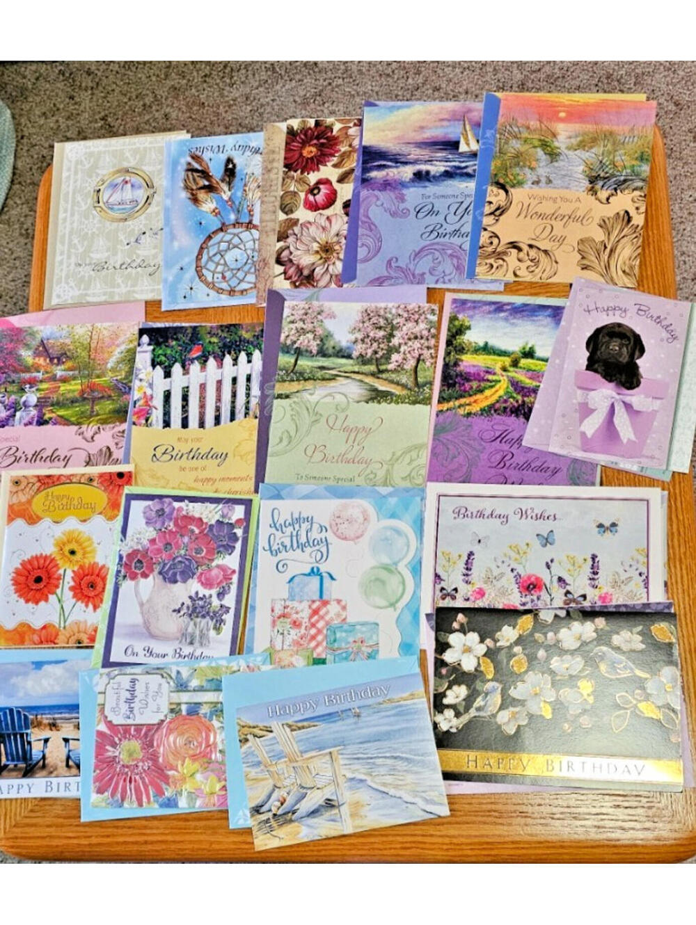 New Lot of 30 Cards   & Envelopes "Happy Birthday"